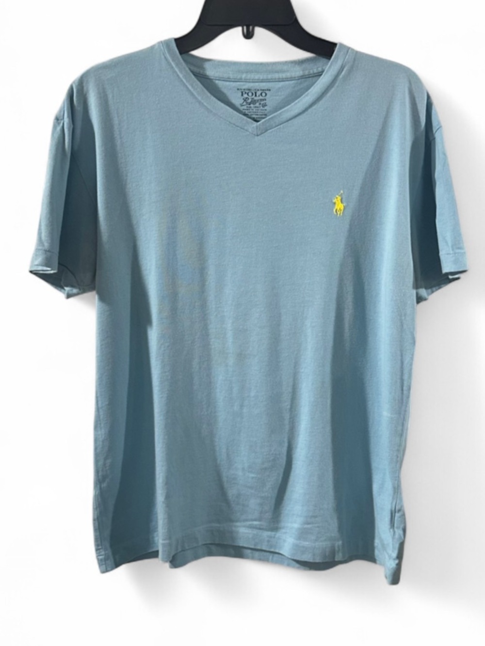 Polo Ralph Lauren Light Blue V-neck Tee Size Small